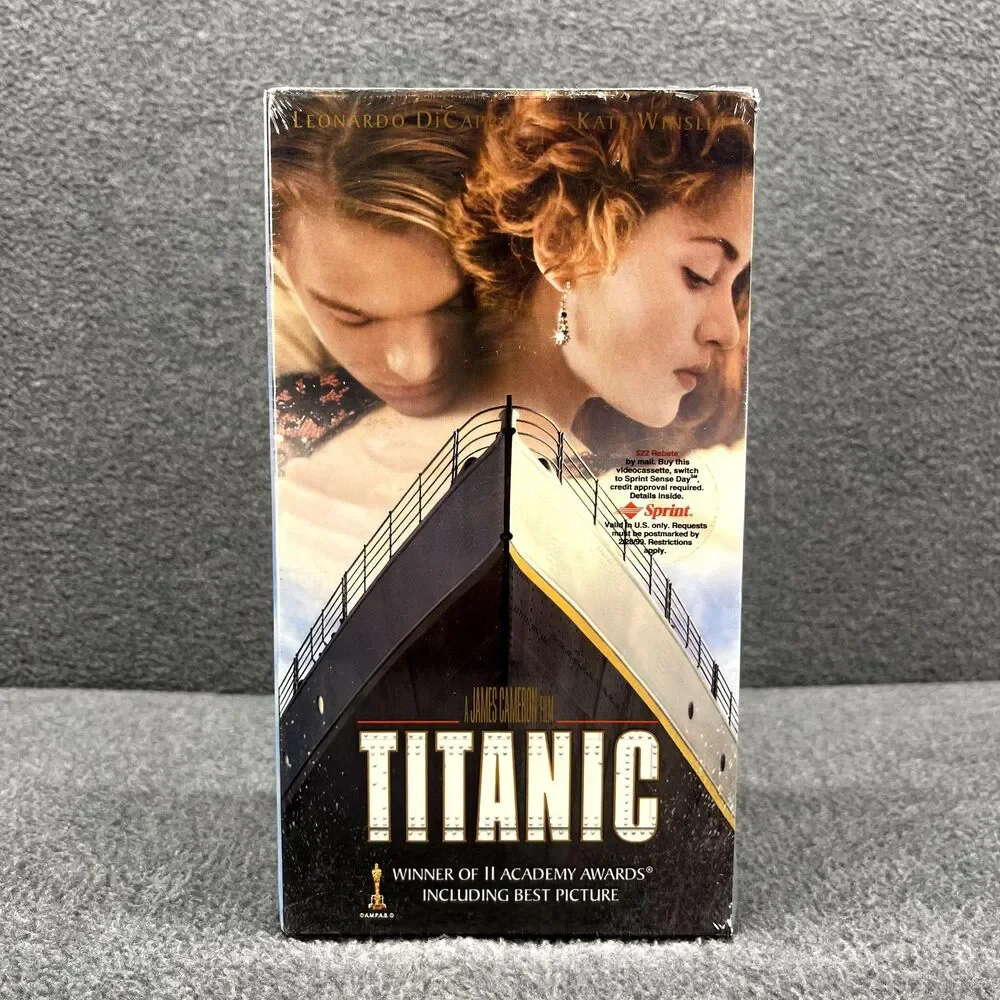 TITANIC VHS 2 TAPE BOX‎ SET Brand New Sealed w SPRINT STICKER
